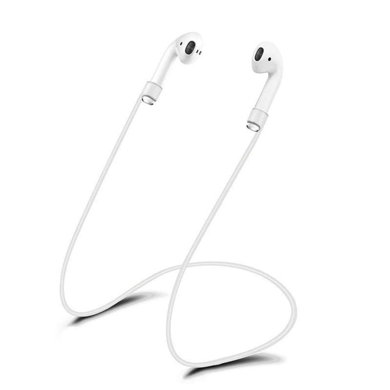 Bộ vỏ silicon bảo vệ hộp tai nghe + móc chìa khóa + 2 dây đeo chống thất lạc cho Apple Airpod