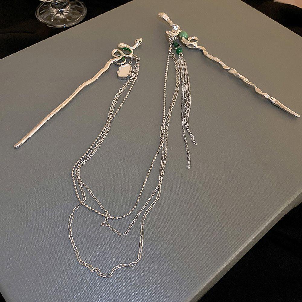 Trâm Cài Tóc Y2K Bằng Kim Loại Tráng Men Phong Cách Retro Cho Nữ|Kẹp Tóc HanFu Chất Lượng Cao