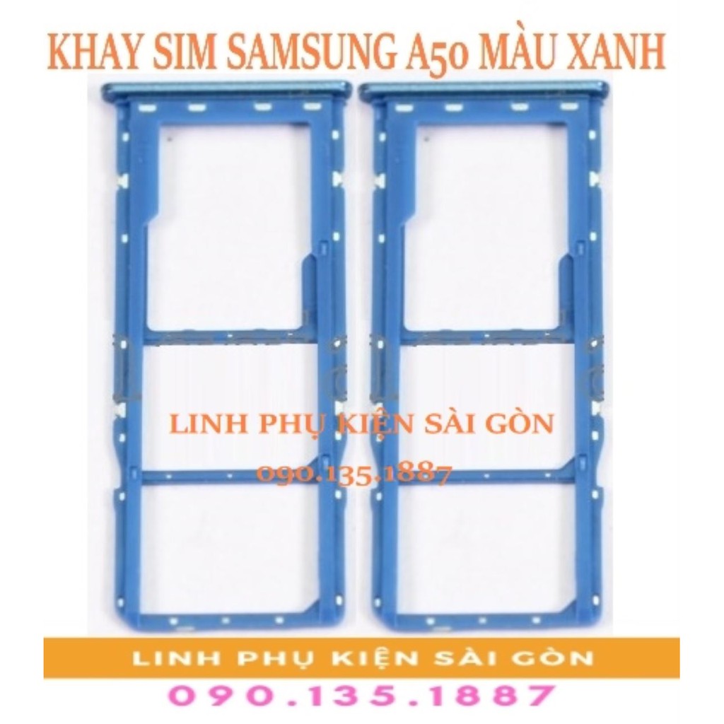 KHAY SIM SAMSUNG A50 MÀU XANH