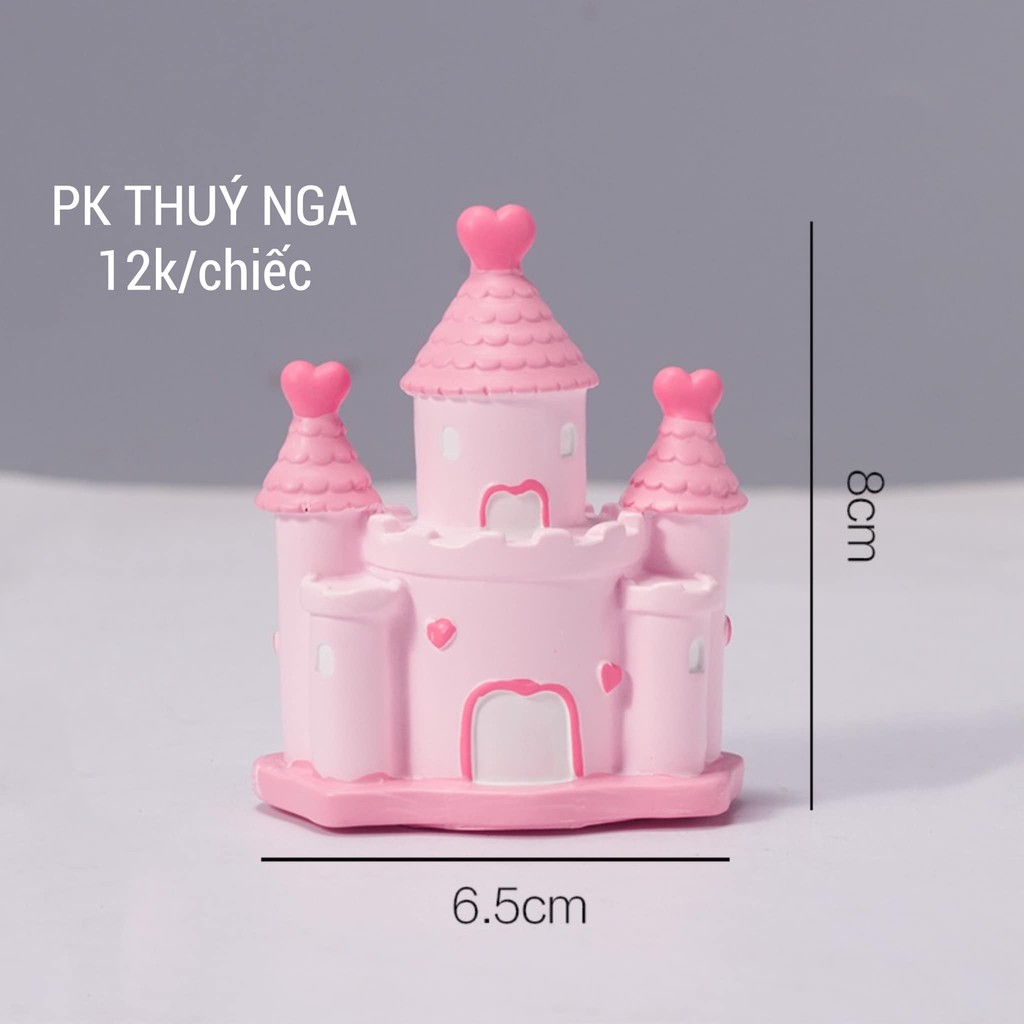 5 Lâu đài nhựa xanh,hồng silicon