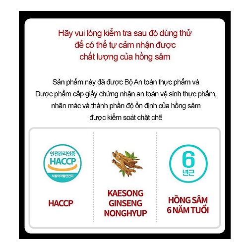 Nước Hồng Sâm 6 Năm Tuổi Korea Original