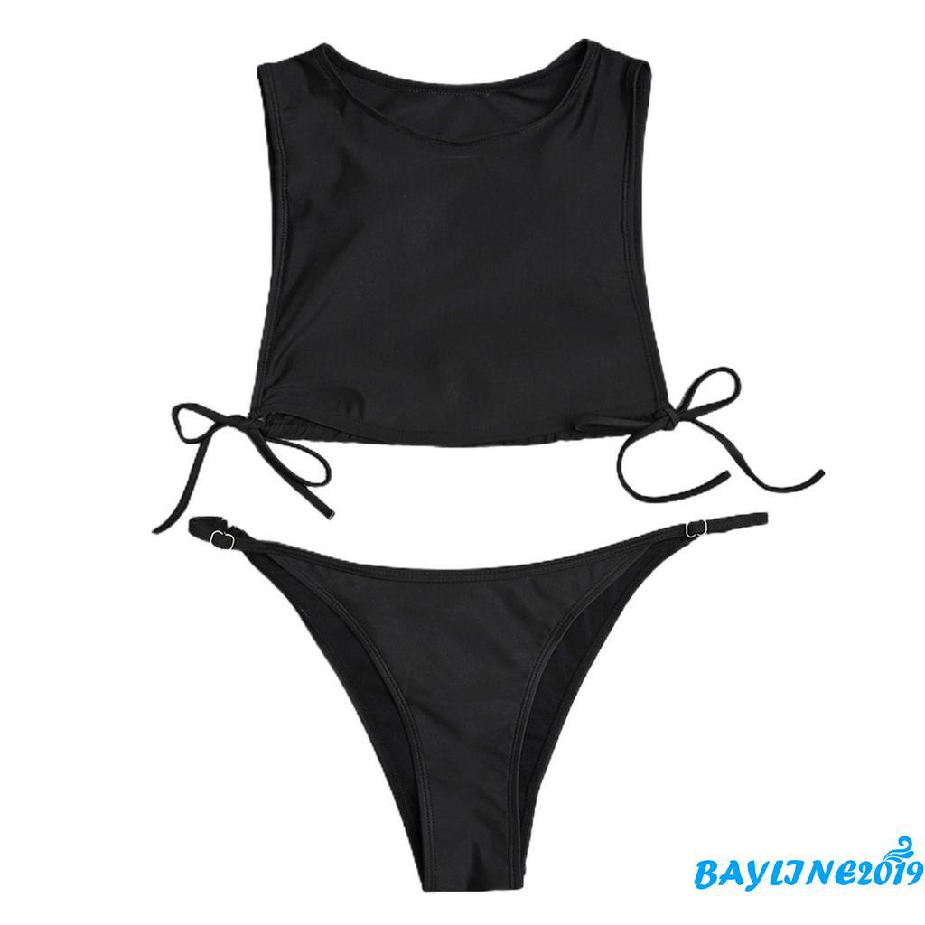 Set Đồ Tắm Trơn Màu Thời Trang Dành Cho Nữ