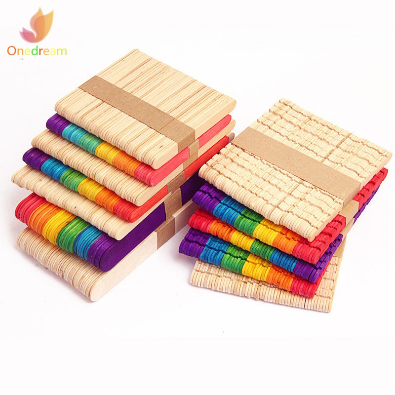 Set 50 Que Kem Bằng Gỗ Dùng Để Làm Kem Handmade