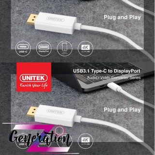 CÁP CHUYỂN TYPE-C RA DISPLAYPORT DÀI 1.8M UNITEK (V400AWH)