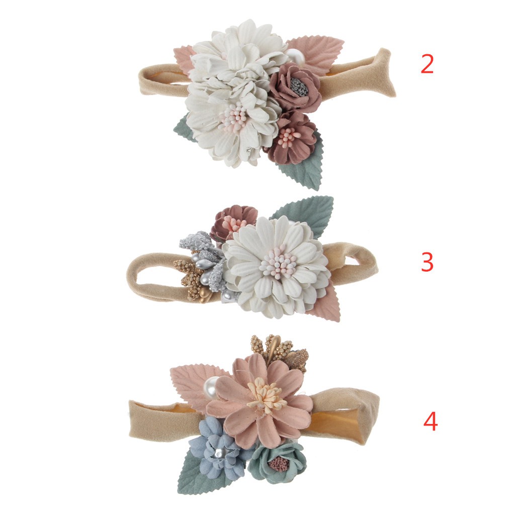 Băng đô đính hoa giả xinh xắn cho bé gái