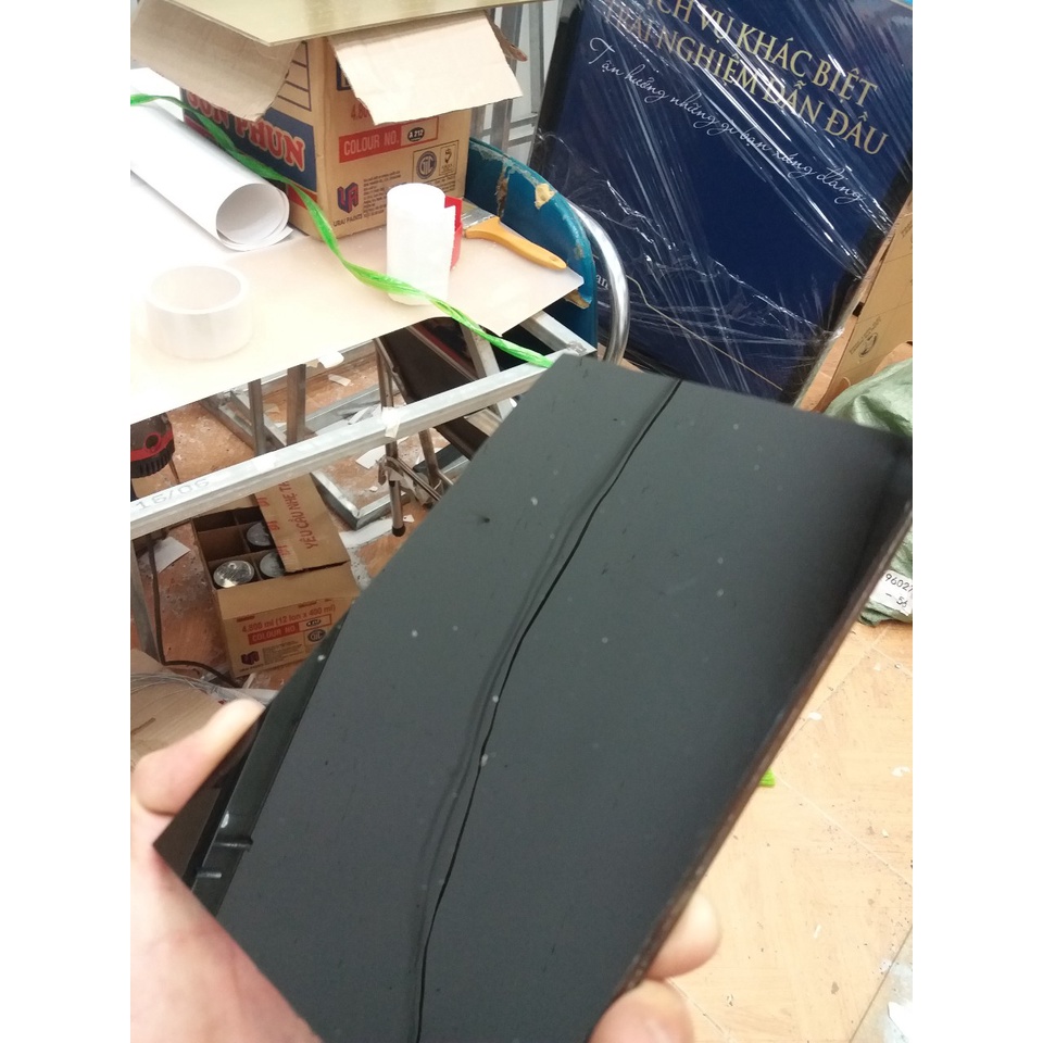 Tấm mica màu đen dày 10mm hàng đài loan cắt Laser theo yêu cầu