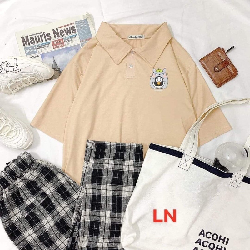 Áo polo hoạt hình mèo vô diên LN11