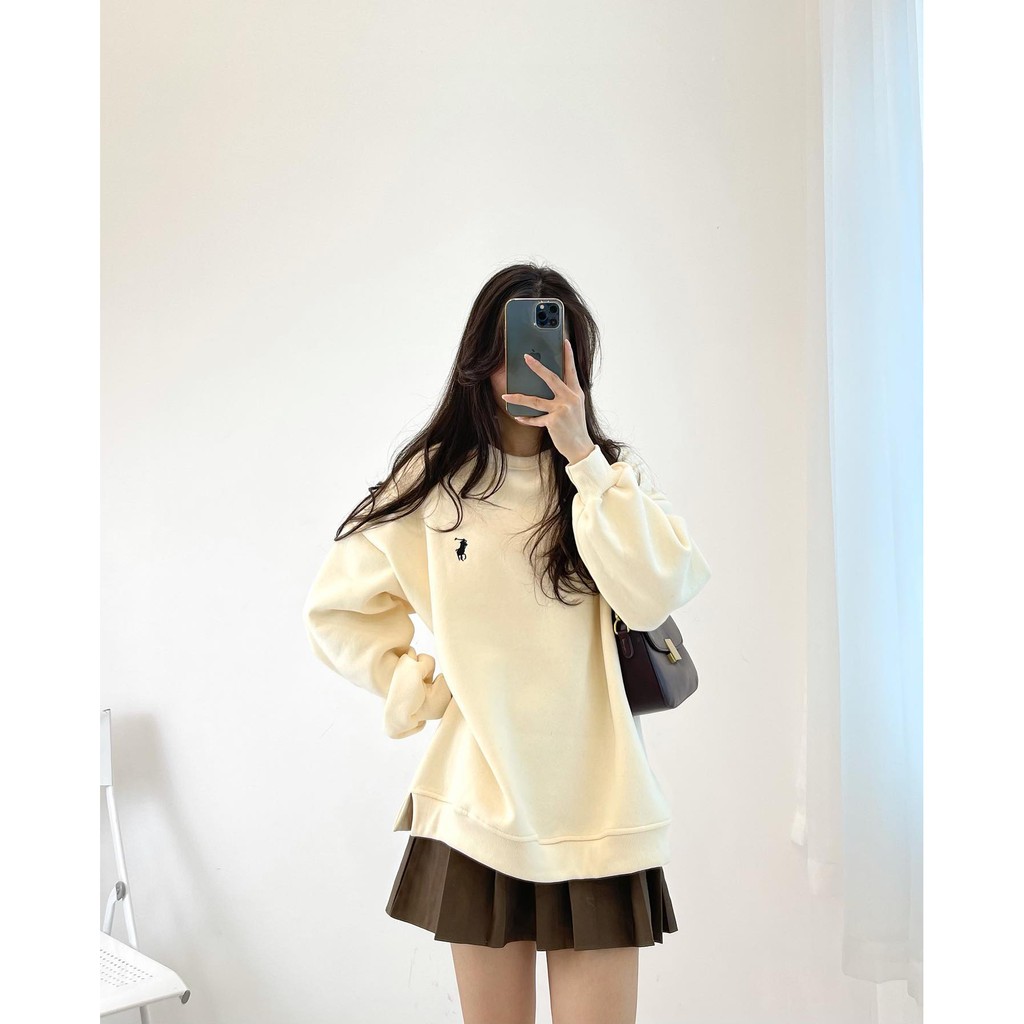 (FREESHIP) Áo sweater thêu hình ngựa hàng quảng châu Miho house