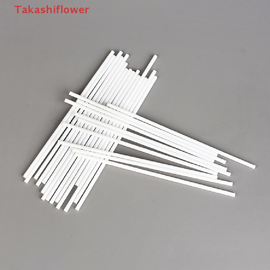 Set 100 Que Kẹo Mút 8 / 10 / 15cm Lõi Trơn Màu Trắng