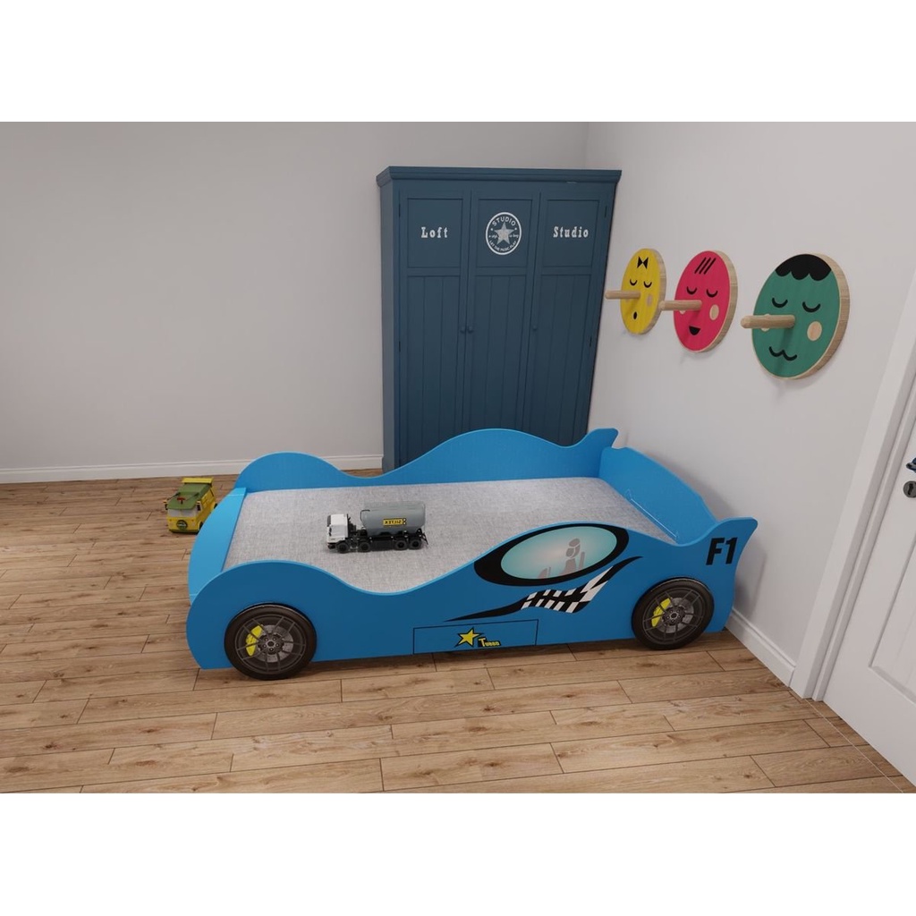 Gường ô tô cho bé trai