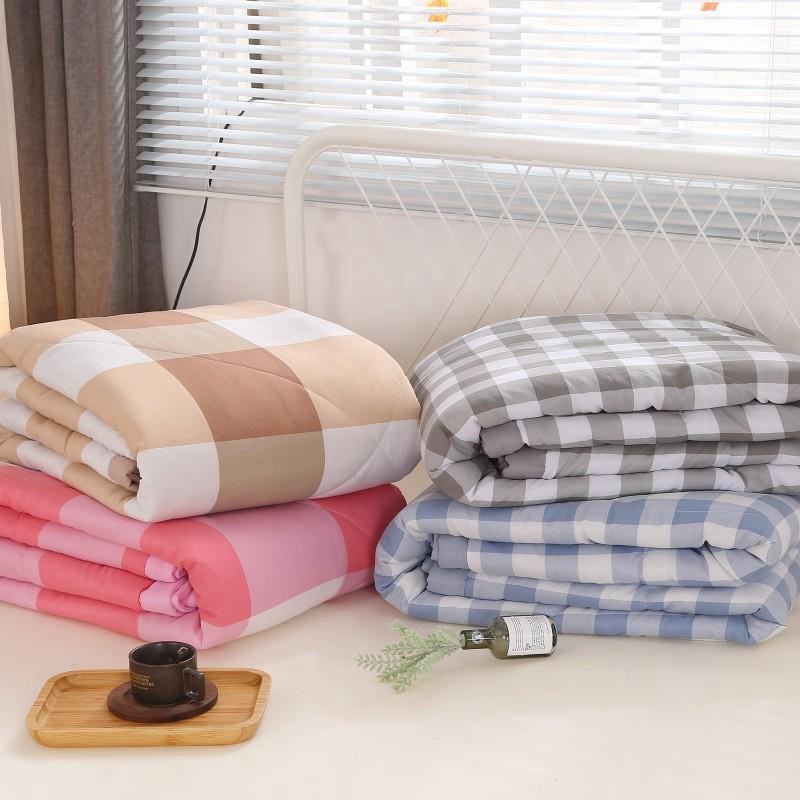 MềnFREESHIPChăn bông cotton hình ca rô 200x230cm, mềm mịn với da, không bị phai màu. 8393