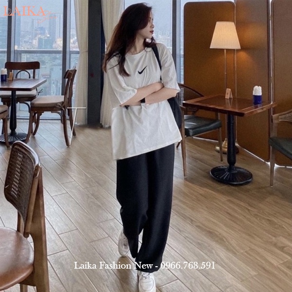 Quần ống rộng nữ lưng cao khóa trước thật vải tuyết mưa dày mềm dáng quần tây nữ ống rộng cạp cao đi học làm công sở đẹp