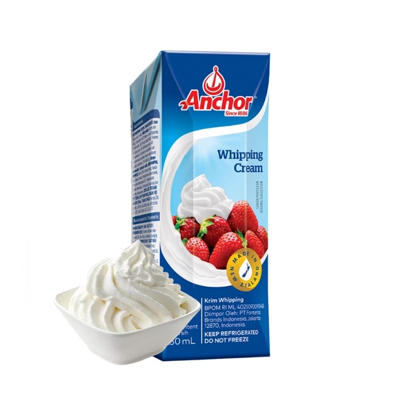 Kem Whipping cream Anchor, Whipping, kem sữa tươi whipping, Whipping Cream - hộp 1lit