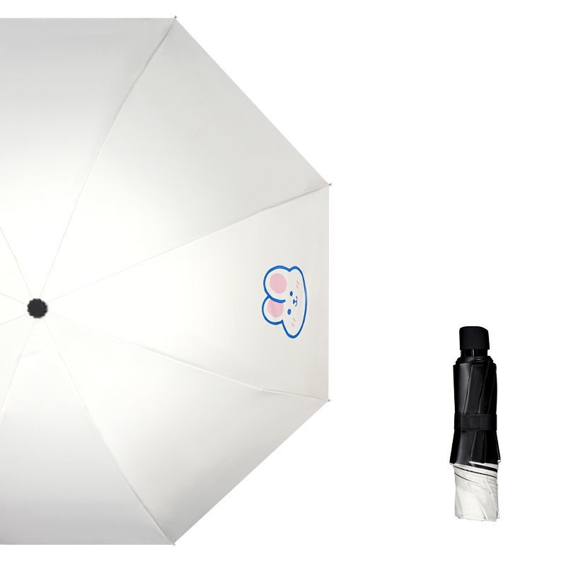 Dù Gấp Tự Động Chống Tia Uv / Mưa / Nắng Họa Tiết Dễ Thương Tiện Dụng Cho Học Sinh