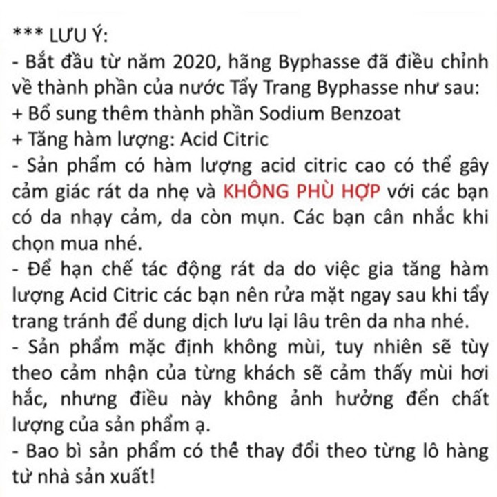 Nước Tẩy Trang Byphasse 500ml Solution Micellaire Chính Hãng | BigBuy360 - bigbuy360.vn