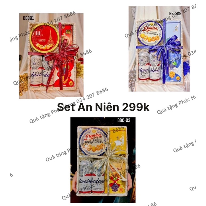 Giỏ Quà Tết 2022 - Set 4 món An Niên sang trọng quà tặng người thân | BigBuy360 - bigbuy360.vn