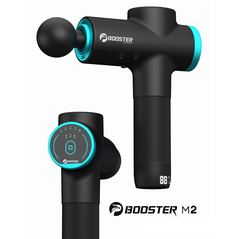 Súng Massage Gun Booster M2 AI Inside 2021 Cảm Ứng Thông Minh, Công Nghệ Trị Liệu Smart AI