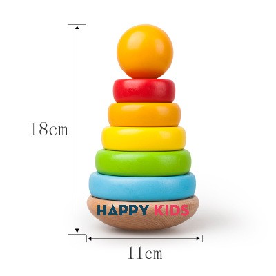 💖Giảm 10%💖  - Tháp Xếp Chồng Xâu Vòng tròn Lớn Nhỏ Phối Hợp Tay Mắt