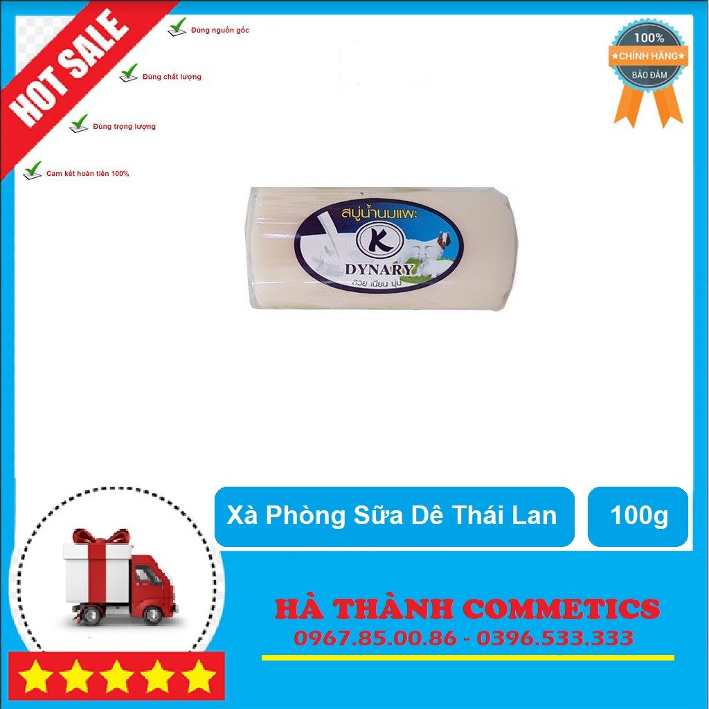 Xà Phòng Sữa Dê Dynary Thái Lan 100g ⭐ FREESHIP ⭐ Hàng Chính Hãng ⭐ Siêu Thơm Giữ Ẩm Cho Da ⭐