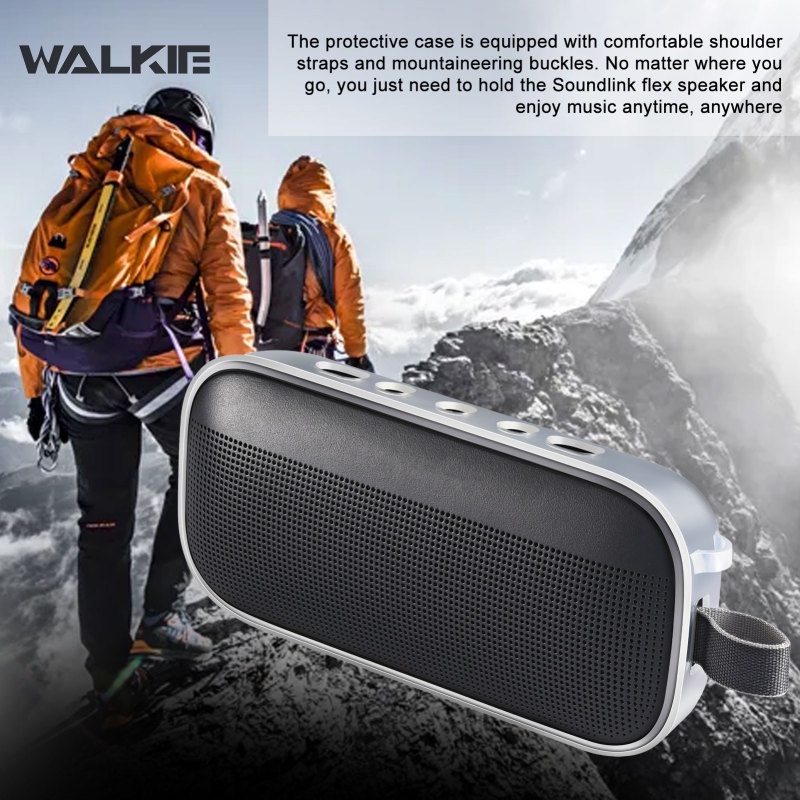 WALKIE Mềm TPU Chống Sốc Loa Dành Cho Bose SoundLink Flex Du Lịch Ngoài Trời Mang Theo Túi Bảo Quản 