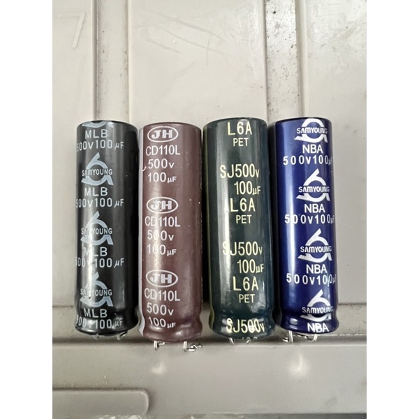 Tụ hoá phân cực tháo tháo máy 82uf/500v, 100uf/500v, 100uf/450v