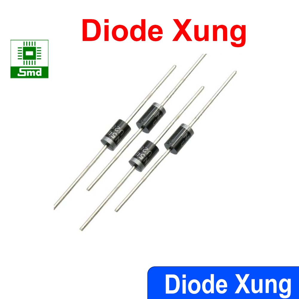 Diode Xung các loại 1A 2A 3A 5A Diode Xung điện áp 60V100V1000V Điốt Chỉnh Lưu HER508 SR540 1N5408 1