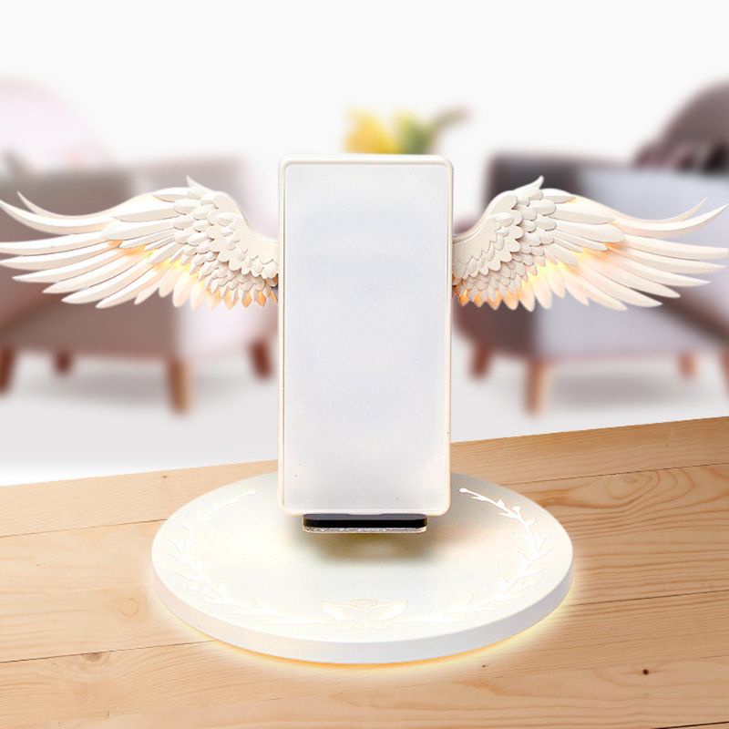 (3C) Giá Đỡ Sạc Không Dây 10w Hình Cánh Thiên Thần Cho Iphone Samsung Huawei Xiaomi Mobile Phone Điện Thoại