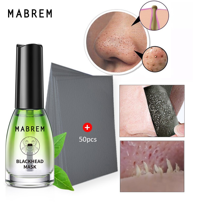 Serum lột mụn đầu đen kiềm dầu Lột Mụn Lột Đầu Đen Mụn Làm Sạch Da Loại Bỏ Mụn Trứng Cá MABREM