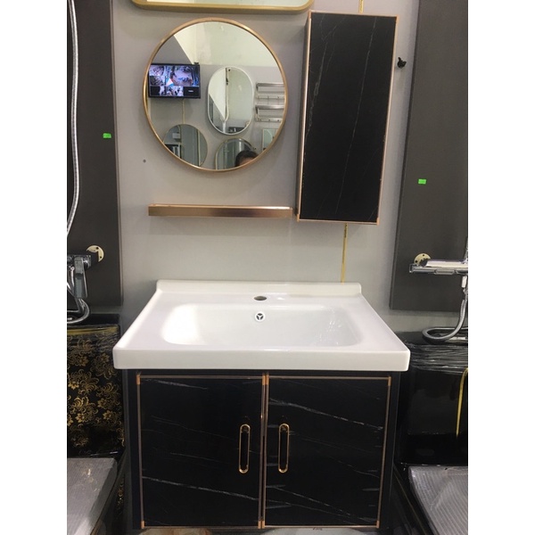 Tủ lavabo nhôm hợp kim nhà tắm, kích thước 60x47x44 -JV14