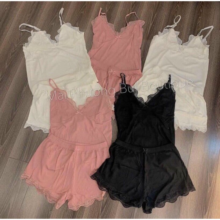 Sét bộ 2 dây phối ren chất vải Gân Cam Kết Hàng Y Hình Kèm Ảnh Thật Chính Chủ ( Size từ 40-53kg)