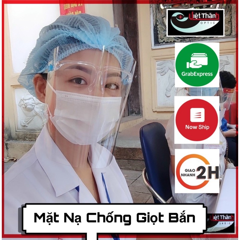 Tấm Chắn Giọt Bắn Kính Bảo Hộ Che Toàn Bộ Khuôn Mặt MỎNG NHẸ