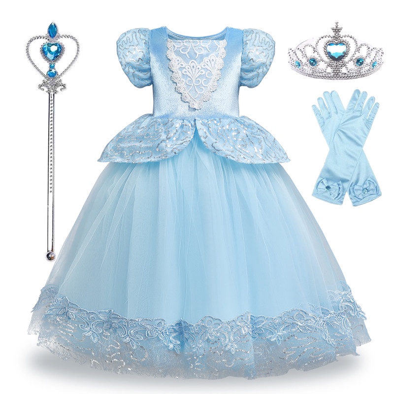 Đầm công chúa lọ lem hóa trang Halloween thời trang cho bé