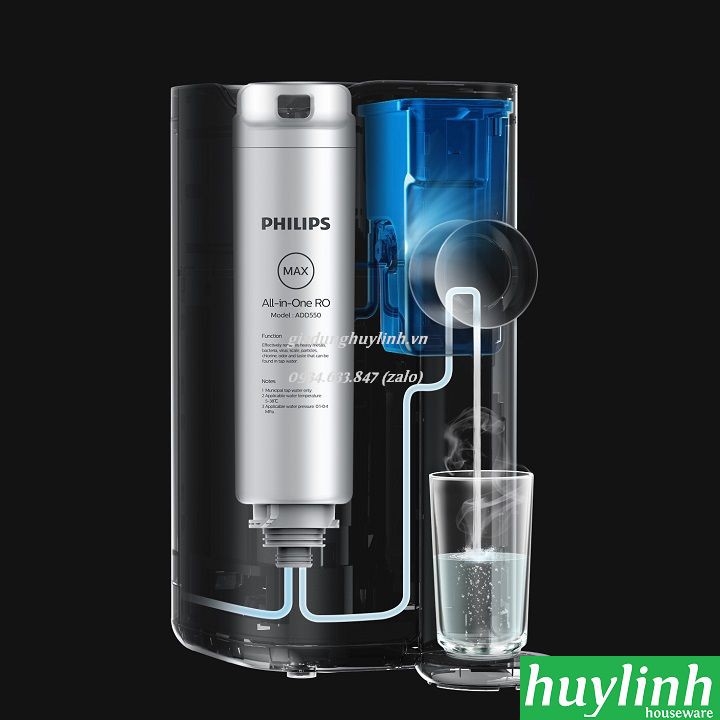 [Mã ELHAMS5 giảm 6% đơn 300K] Máy lọc nước RO để bàn Philips ADD6910 - Hàng chính hãng BH 2 năm