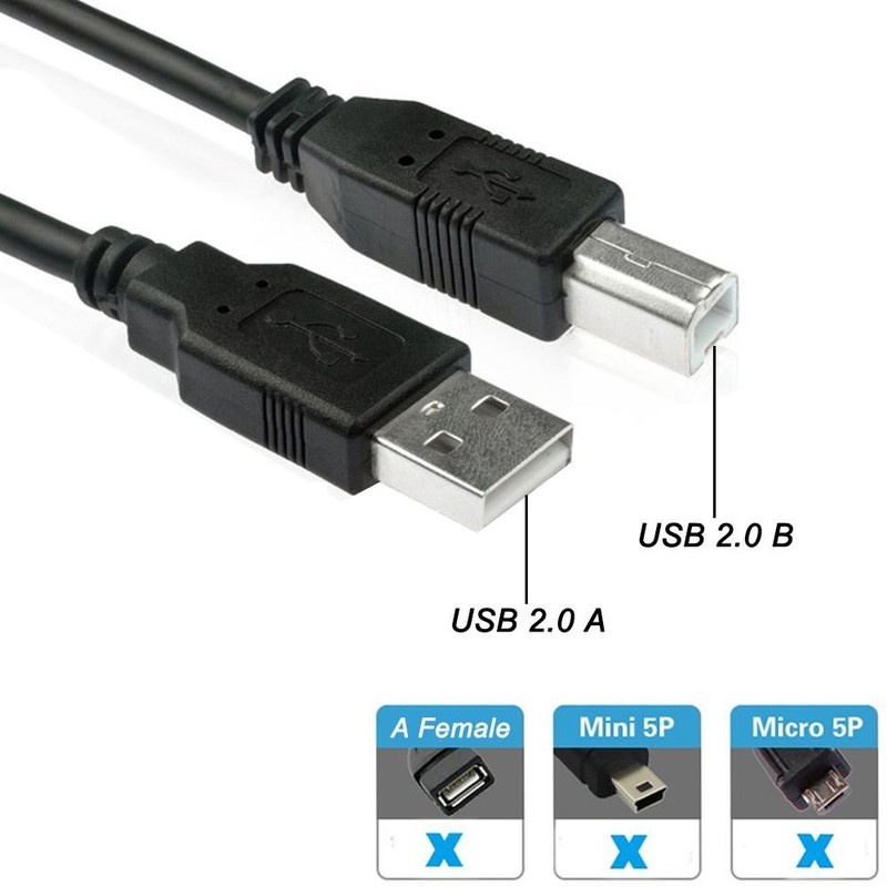 Cáp nối dây máy in dài 1,5m dây usb máy in 1,5m đen-PK-33