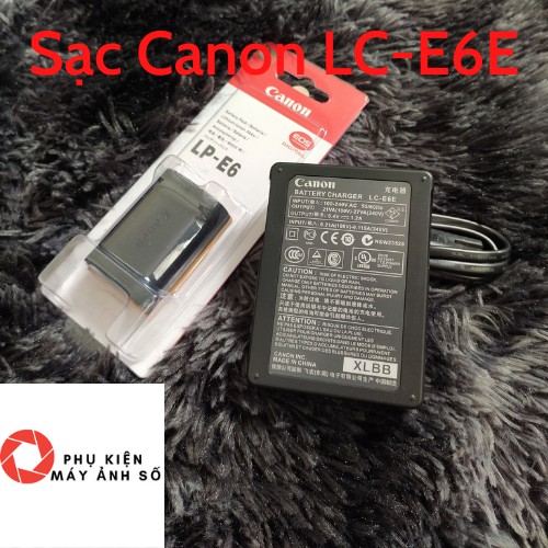 Sạc pin Canon LC E6E CAO CẤP TỰ NHẮT cho pin canon Lp E6 dùng Canon 5DII , 5DIII , 6D , 7D, 70D, canon 60D