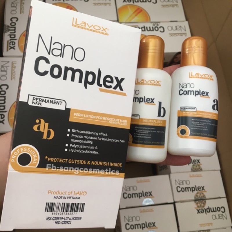 Thuốc Uốn Tóc Tại Nhà Siêu Dưỡng Lavox Nano Complex (Tặng Kèm Tinh Chất Khử Mùi)