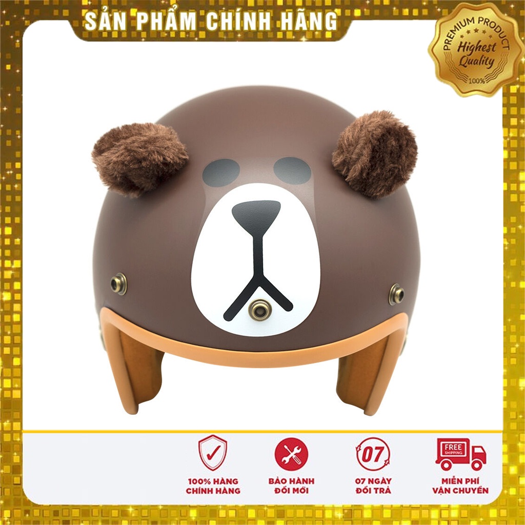 Nón Bảo Hiểm 3/4 Napoli Hình Thú Cute