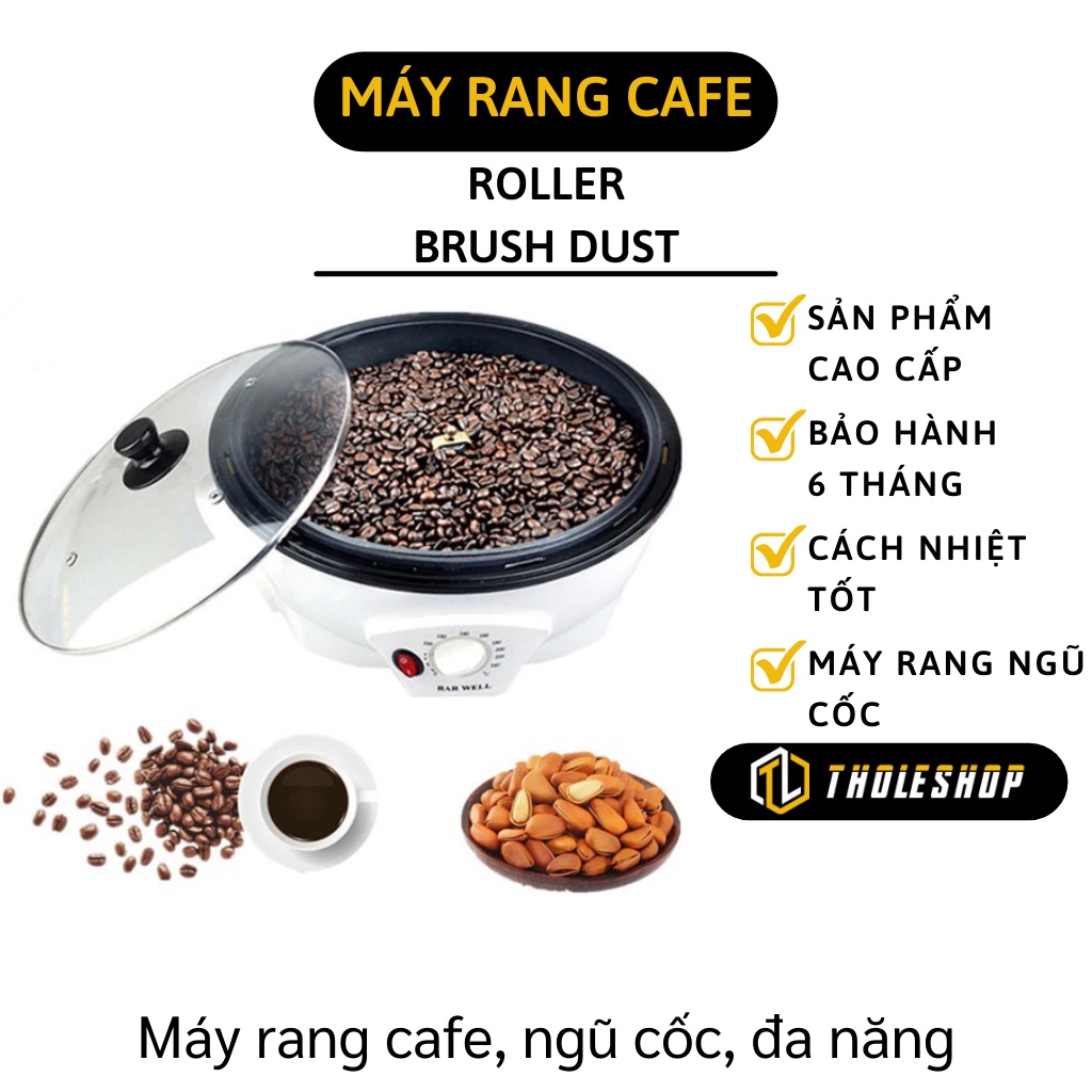 Máy Rang Cà Phê - Nồi Rang Ngũ Cốc Mini Tại Nhà Không Sợ Bị Cháy, Sản Phẩm Cách Nhiệt 4137