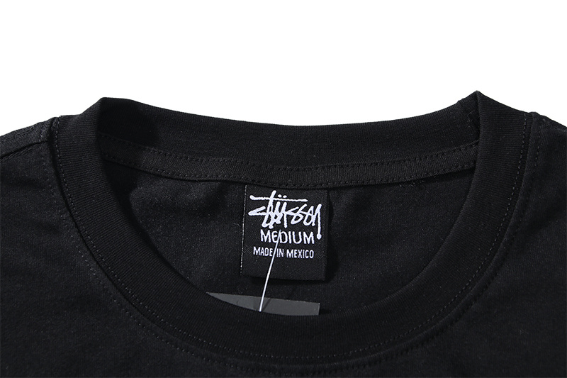 Stussy Fashion pure cotton pattern men's women's short-sleeved T-shirt couple tee unisex 6629#