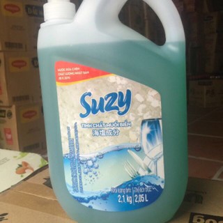 NƯỚC RỬA CHÉN SUZY : Tinh chất Muối Biển .4l- tinh chất hưuz cơ