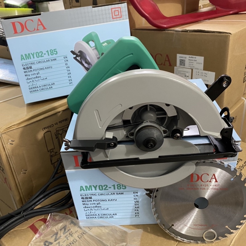 Máy Cưa Gỗ DCA  AMY02-185 Công Suất 1100W Cắt Nghiêng 45 Chính Hãng DCA