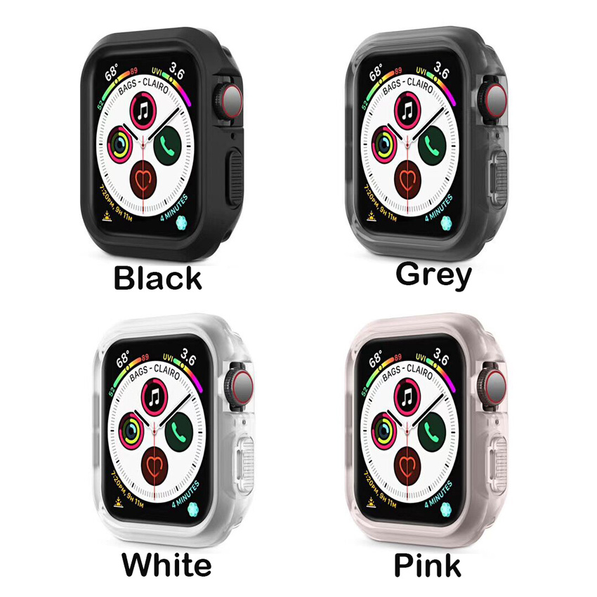 Ốp Bảo Vệ Tpu Mềm Trong Suốt 360 Cho Đồng Hồ Thông Minh Apple Watch Iwatch Series 6 SE 5 4 44mm