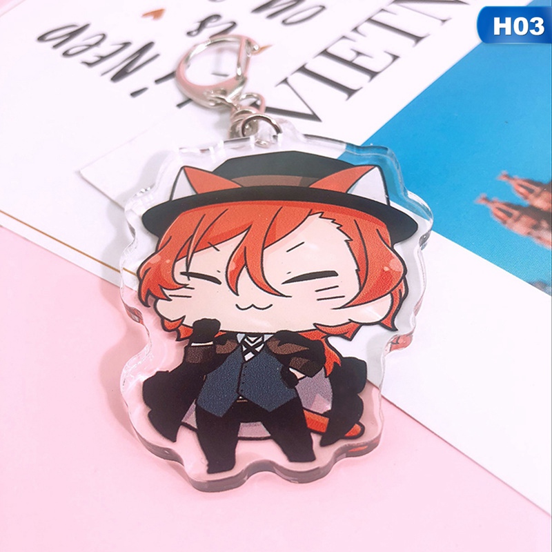 Móc Khóa Anime Bungo Stray Dogs Atsushi Dazai Kakutagawa