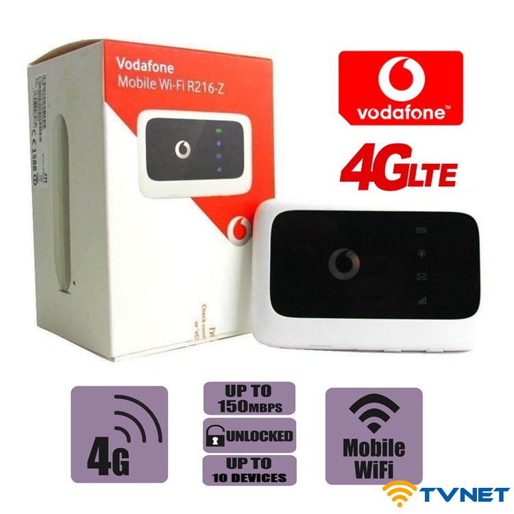 Bộ phát Wifi 4G Vodafone R216z tốc độ 300Mbps. Chính hãng Vodafone