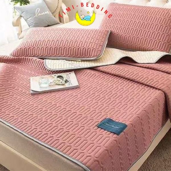 Chiếu điều hòa cao su non một màu 3 lớp dày dặn, thoáng mát và siêu êm - Timibedding