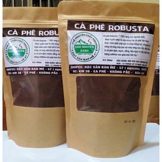 CÀ PHÊ RANG XAY NGUYÊN CHẤT ROBUSTA Rang Bơ/ Mộc 500Gr - Cà Phê Bột Nổi Tiếng Buôn Ma Thuột - ĐẶC SẢN ĐẮK LẮK