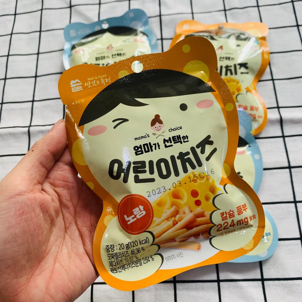 [Date 2023] Bánh Ăn Dặm Phomai Sấy Hình Que Cho Bé Từ 8m Mama's Choice