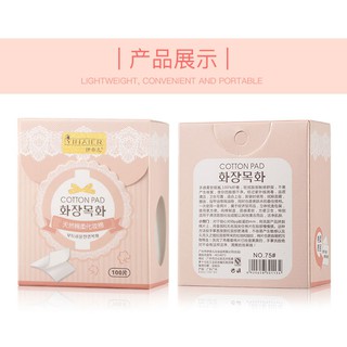 100 miếng/hộp bông siêu mỏng mềm mại, miếng bông tẩy trang không dệt