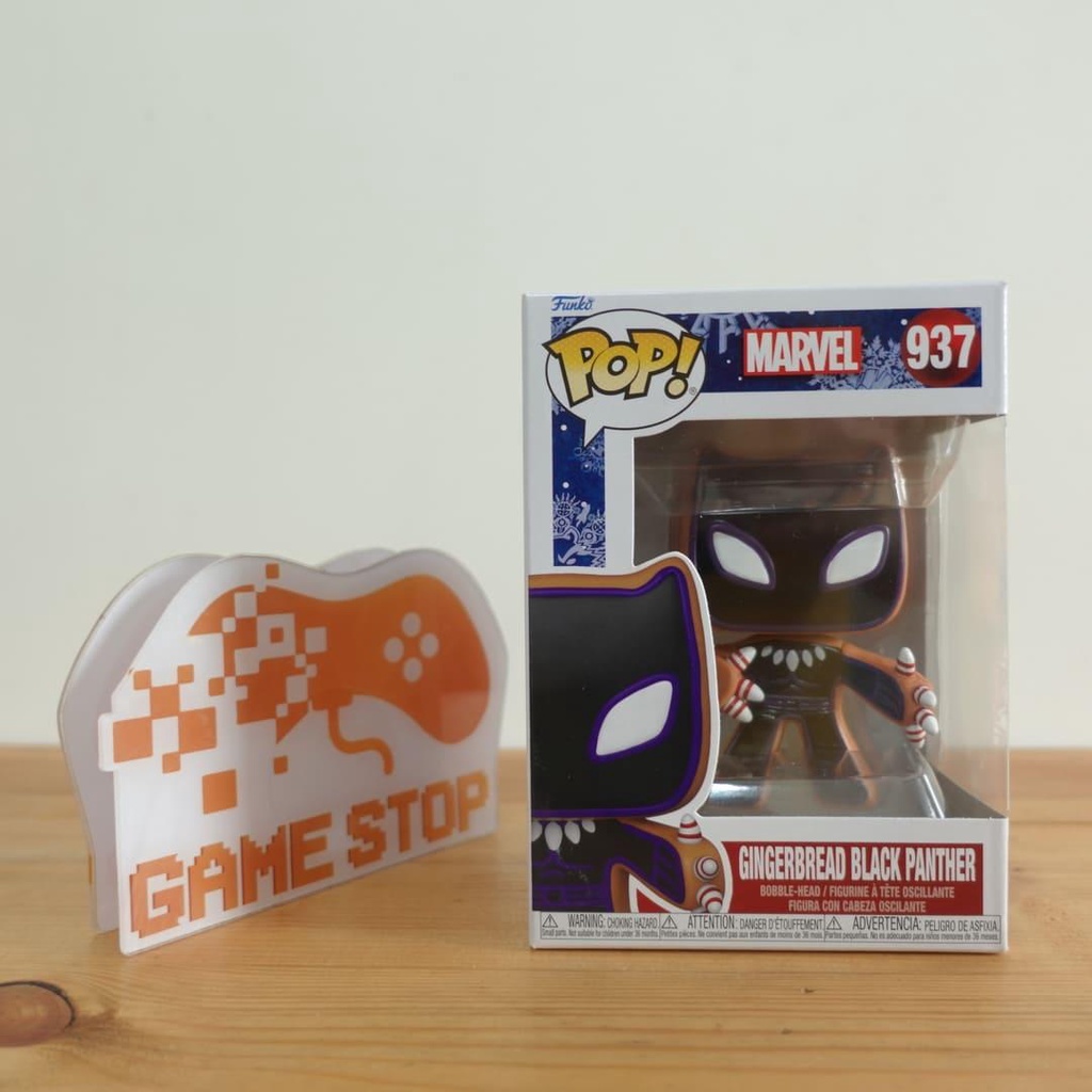 Mô hình Marvel Black Panther 10cm 937 Gingerbread Funko Pop Mô hình tĩnh Nhựa PVC CHÍNH HÃNG MỸ MVFKP01