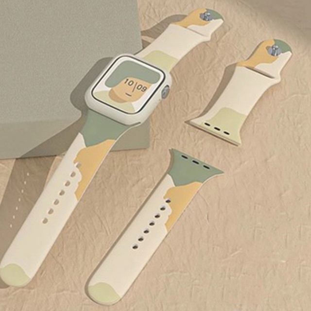 Dây Đeo Bằng Silicone Cho Đồng Hồ Thông Minh iWatch 49mm 38mm 42mm 41mm 40mm 44mm 45mm Ultra 8 7 6 SE 5 4 3 2 1